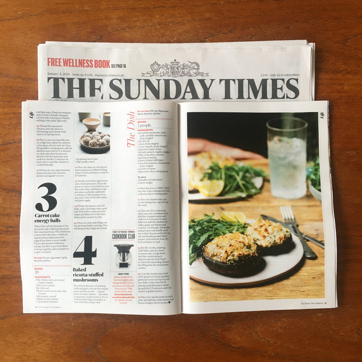 Here it is! Pick up the Sunday Times today for some tasty #LoseWeightAndGetFit recipes (if you haven't tried them already) along with a little interview with yours truly!🙈