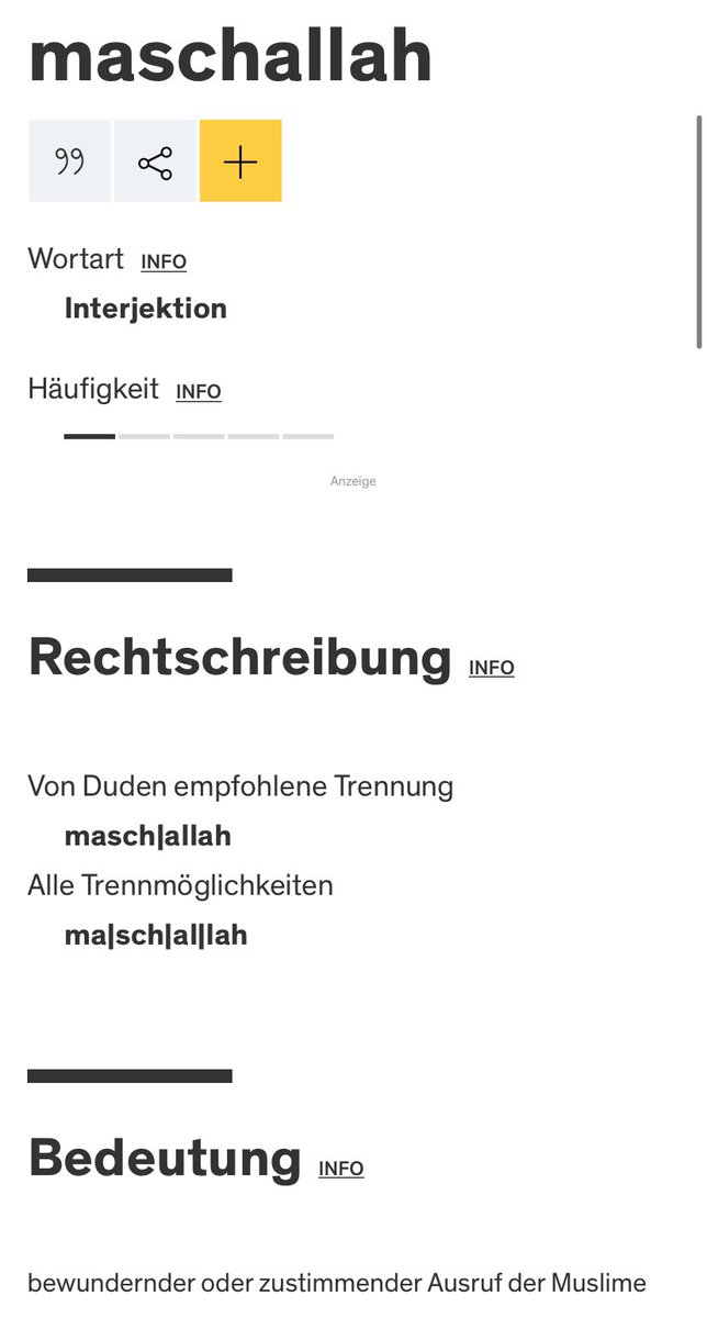 eha_deutsch's tweet photo. Das Wort #Maschallah und #Inschallah steht nun offiziell im deutschen Duden als Wort. https://t.co/KwQY6ZkmH4