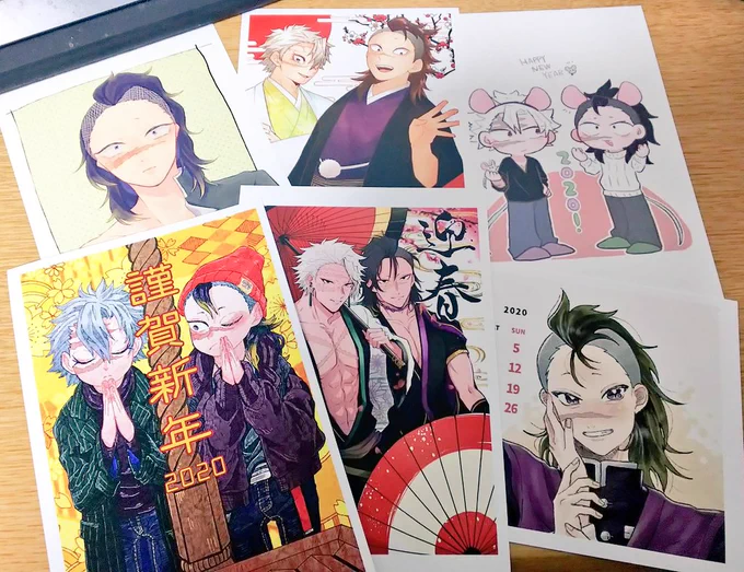 私もフォロワーさんのネップリしてきました💖💖💖素敵なお年賀ありがとうございます🙇🙇✨✨✨そして写真技術クソでごめんみんな印刷して高画質で見てください!!! 