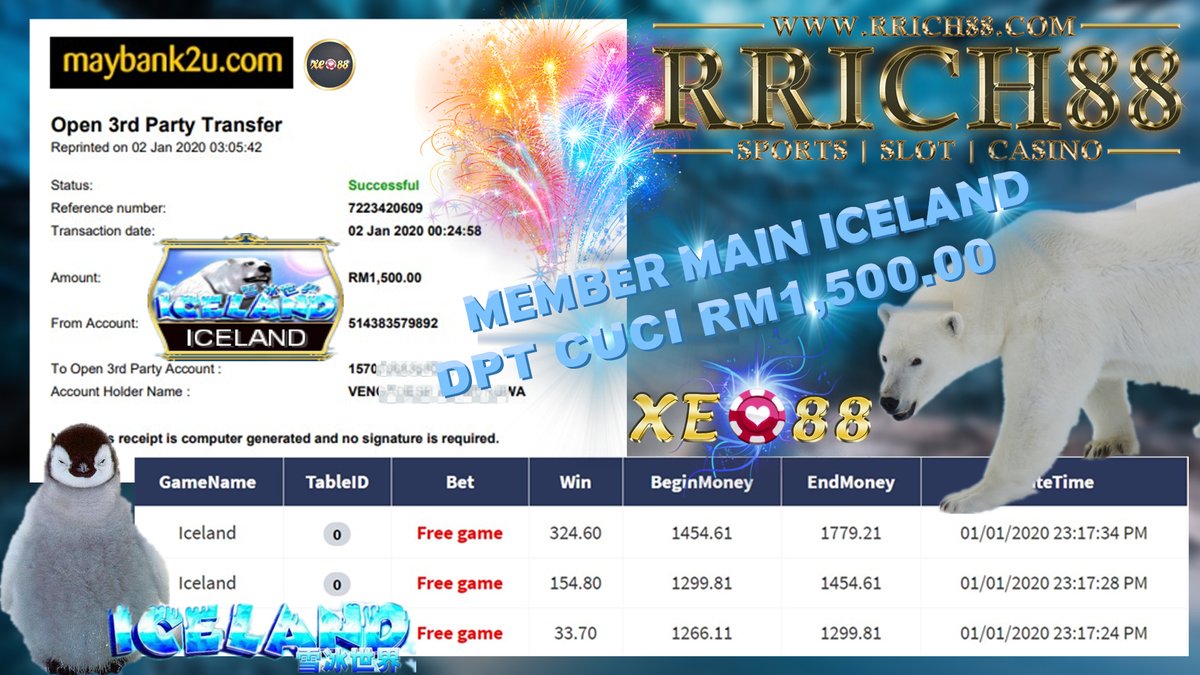 rrich888's tweet photo. Member Main iceland dpt Cuci Rm1,500 !!!
100% bayar penuh, takde Block Takde Kencing !!
Saja dekat Company Royal Rich [RRICH88]
📲Whatsapp: https://t.co/e79k8qFFjU
📲Wechat id: royal858 / royal126
📲Telegram No. : 01135649001
#rrich88 #royalrich #918kiss #xe88 #iceland #mega888 https://t.co/Swocf5yoBs