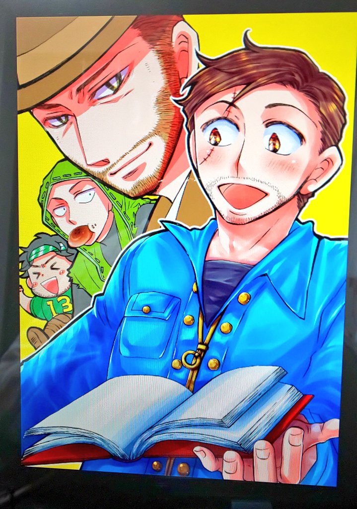 表紙塗り途中。カートさんもアニメ塗りで良かったかもな～。センスが無いからこっからが長い_(:3 」∠ )_もうやだ 