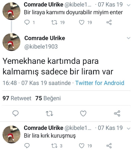 Biz10TV's tweet photo. İstanbul Üniversitesi öğrencisi #SibelÜnli intihar etti 

🔴Daha önce "Yemek kartımda sadece 1 TL kalmış, gidecek yerim yok, iş arıyorum" şeklinde tweetler atan İstanbul Üniversitesi öğrencisi Sibel Ünli, intihar etti. 

🔴Ünli’nin cansız bedeni Samatya’da denizden çıkarıldı. https://t.co/yHHmIuVARz