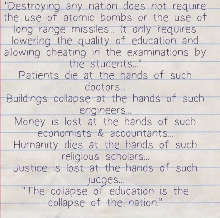 hvgoenka's tweet photo. Education is the spine of every nation....here are some very relevant lines. https://t.co/RmMBD6cBRO