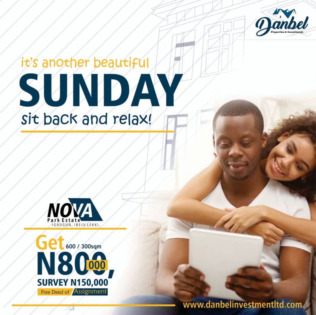 danbelproperty's tweet photo. It's the first Sunday of the year...Just sit back n relax...
Think Investment Think Realestate!
Website: https://t.co/yTOJBKaewn
Info@danbelinvestmentltd.com
#DanbelProperties #NovaPark #Danbel #ThinkTheFuture #ibejulekki #RealEstate #InvestNow #ThinkRealEstate#happynewyear https://t.co/ItTMj0iyf9