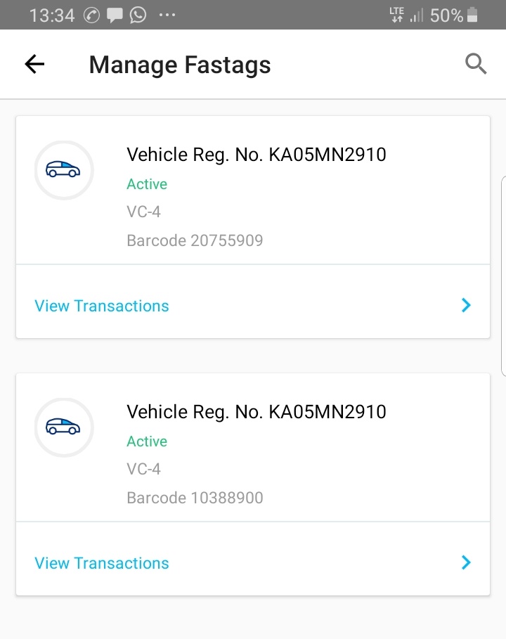 KaushiK_rao_11's tweet photo. After ordering replacement both fastag active for same car, paytm customer care said unable to resolve. Paytm making me do illegal activity. Who can resolve it. #Stupidpaytmfastag #Fastagissue 
@Paytmcare @nitin_gadkari @vijayshekhar @NHAISocialmedia @PMOIndia @narendramodi https://t.co/KzIDSIonLX