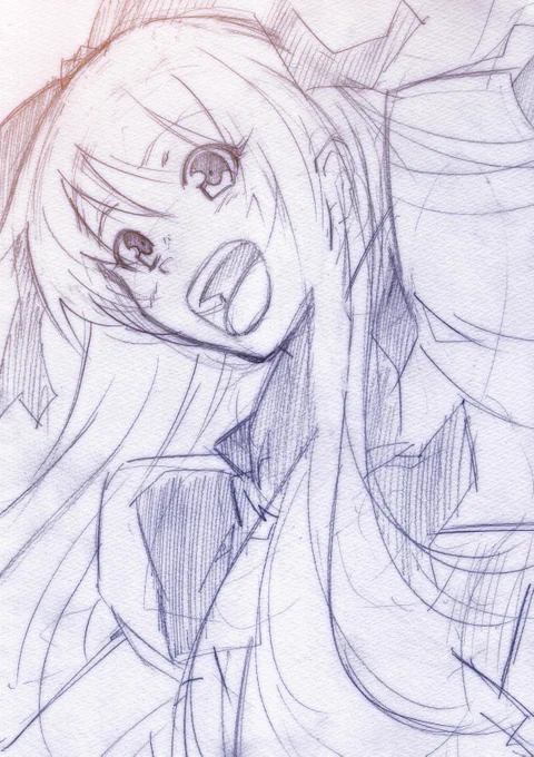 新春ラフイラスト、パラドクス・ブルーよりクリスティア会長と、愛ちゃん先輩です。 