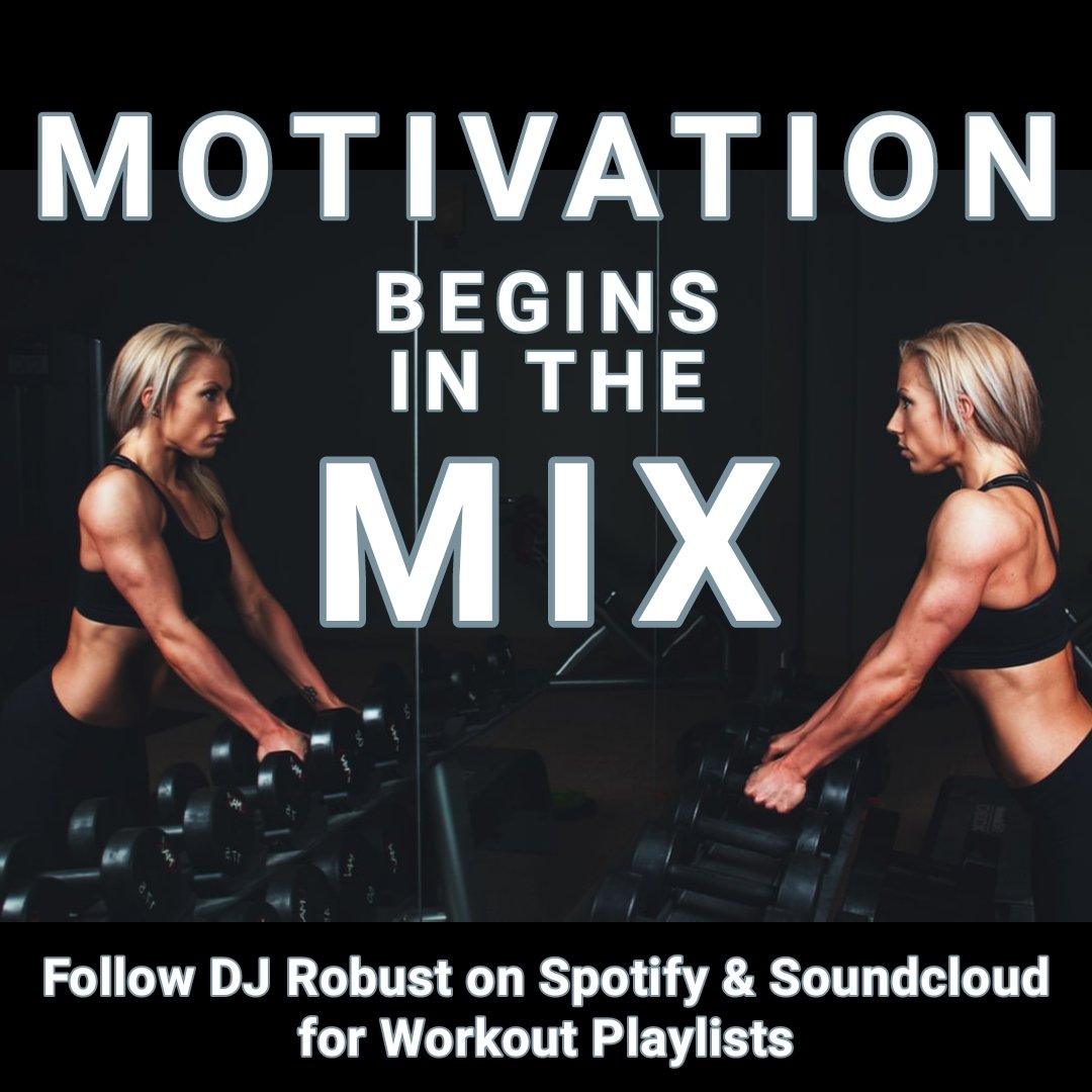 djrob121's tweet photo. STAY MOTIVATED to achieve your New Year's Resolution with Workout Playlists compiled by DJ Robust on @Spotify &amp; @Soundcloud 🎧 #dj #edm #clubmusic #cardio #fitness #workout #gym #sweat #yoga #muscle #motivation #determination #core #abs #aerobics #zumba #spinclass #newyear2020 https://t.co/DY5976yoar