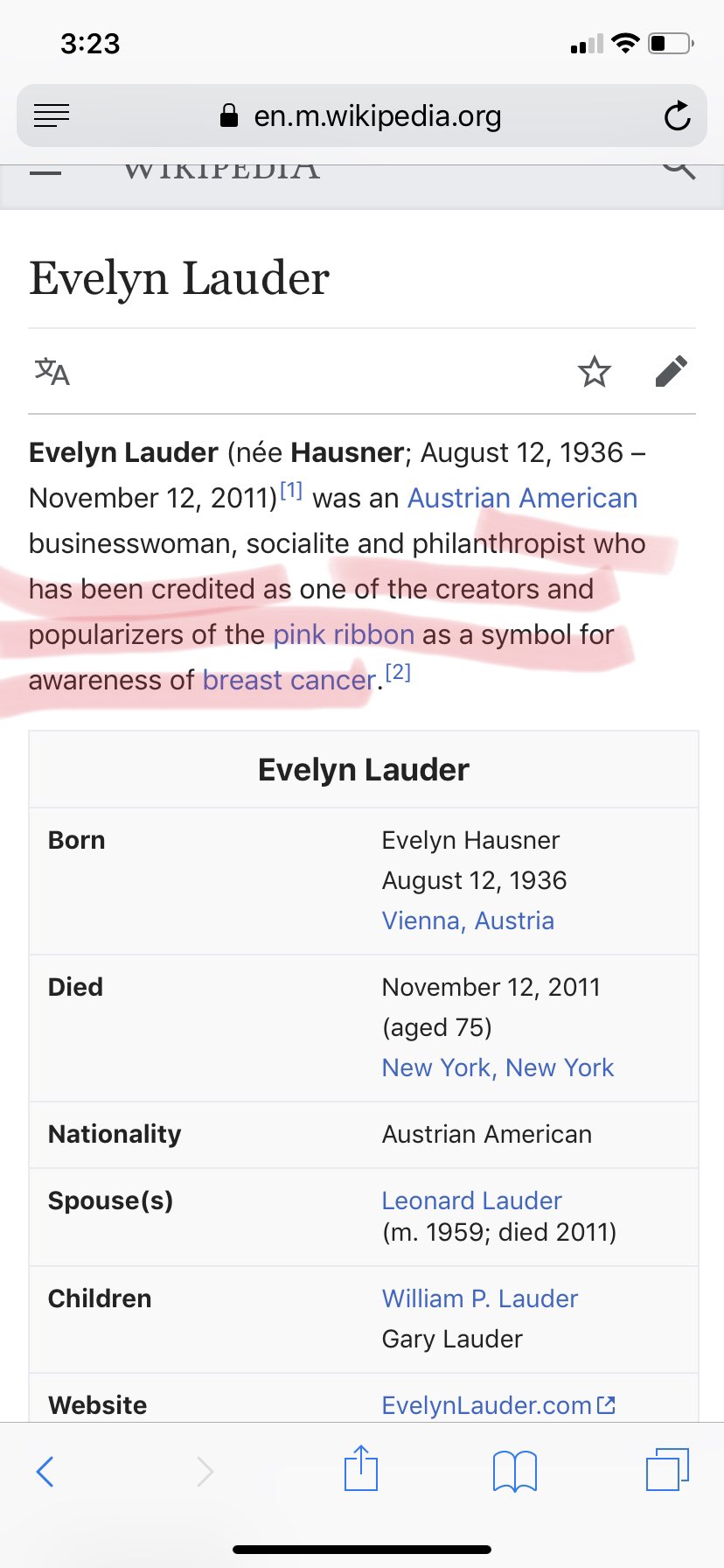 Dr. B on X: 15) Evelyn Lauder is also on the board of overseers