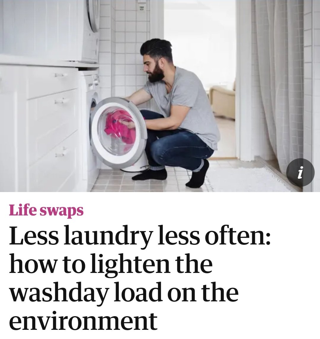 Great article from the Guardian on laundry and the impact on the environment. Have a look...amp.theguardian.com/lifeandstyle/2… #WhereIsBorisJohnson #climatecrisis #ecofriendly #ecoliving #greenliving #SundayMorning