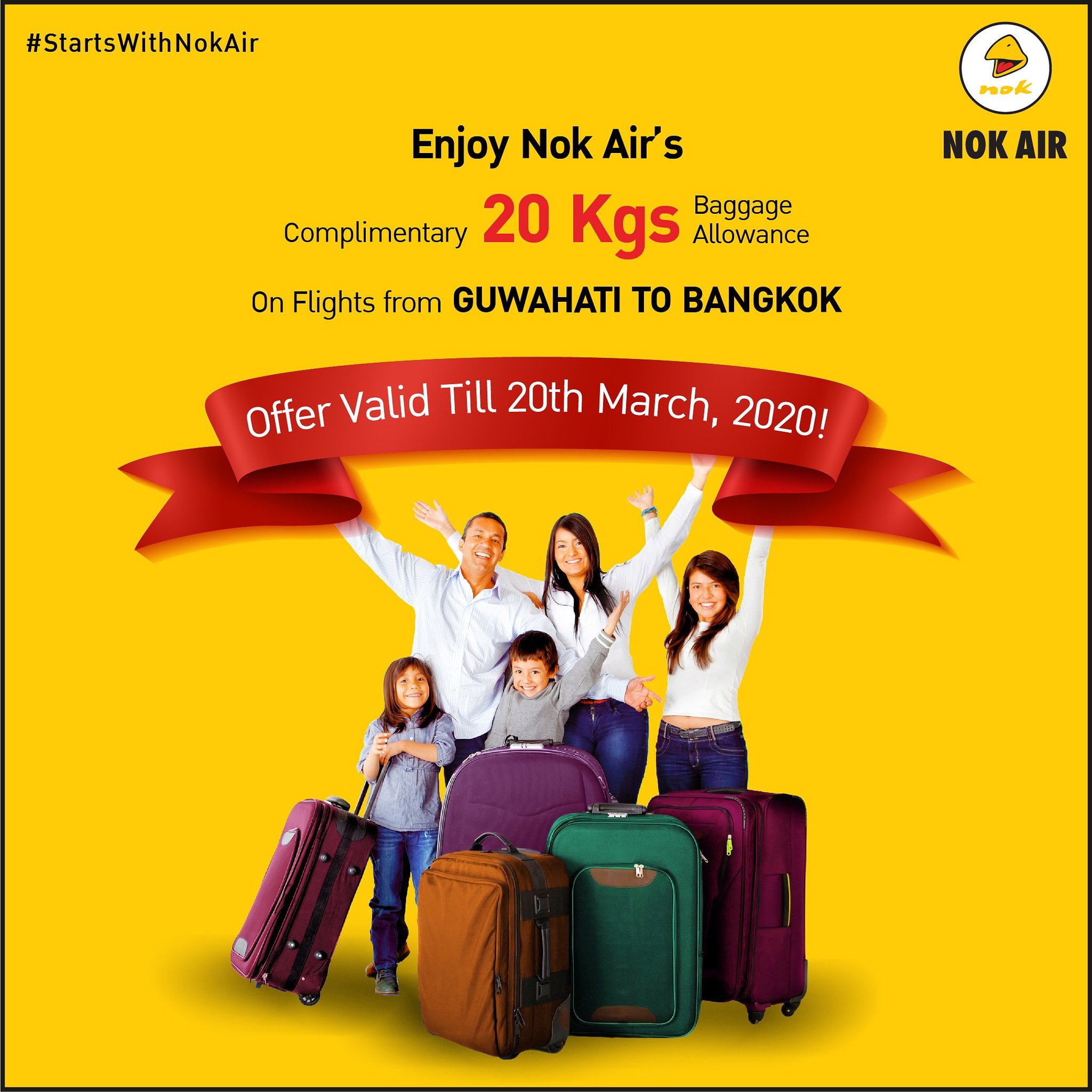 nok air hand luggage