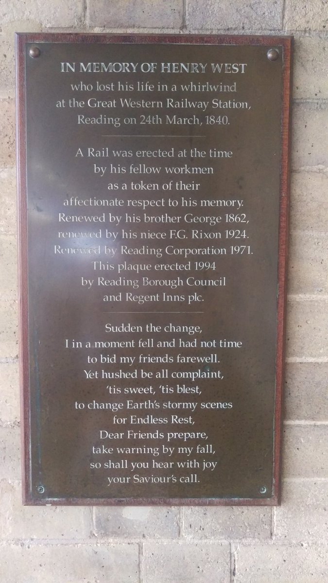 What local history do you spot when #traveling? Spotted this plaque at platform 7, Reading #train station while out traveling today. #travelphotography #Victorian #trains #memorial