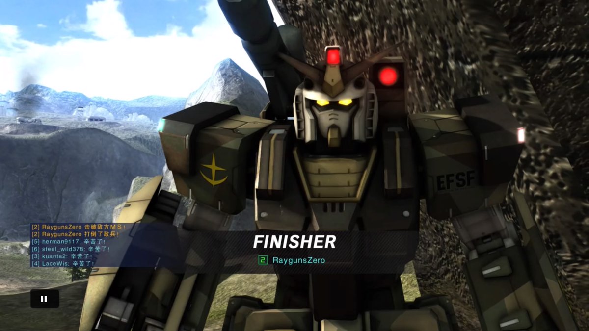 RaygunsZero's tweet image. GBO2 : Full Armor Gundam FA- 78-1 (FINISHER) Mix Up Battle Gameplay.