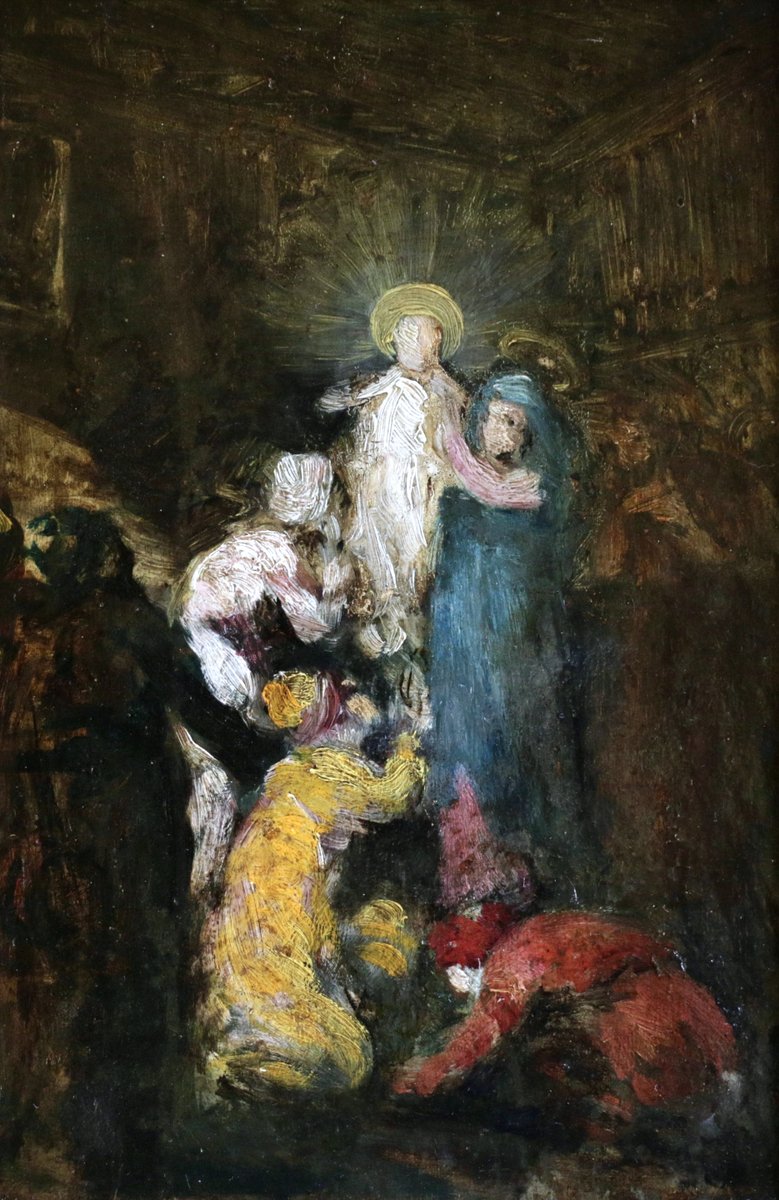 visual_logos's tweet photo. La adoración de los Magos - Adolphe Joseph Thomas Monticelli - 1870 https://t.co/8ADU1dCmVA