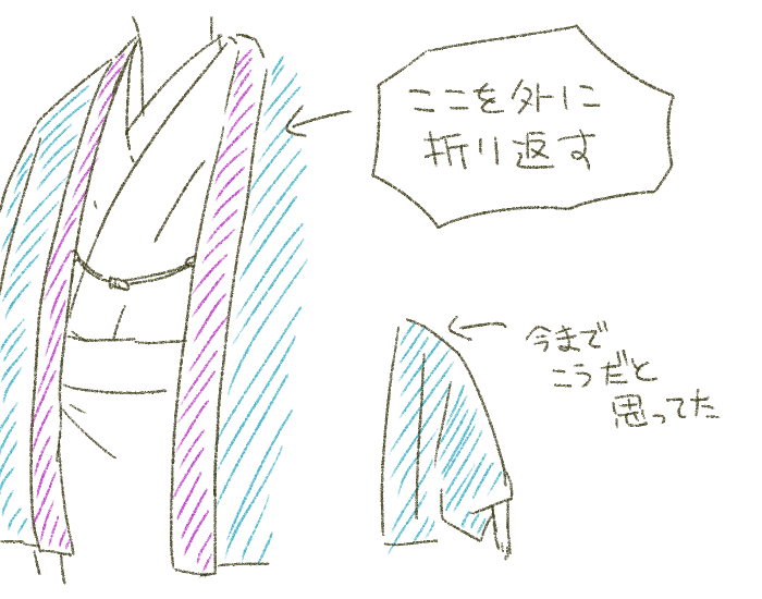そういえば着物着てみて初めて知ったこと(男羽織) 