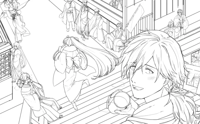 旧正月までは年始の理論で正月絵描きだした無茶 