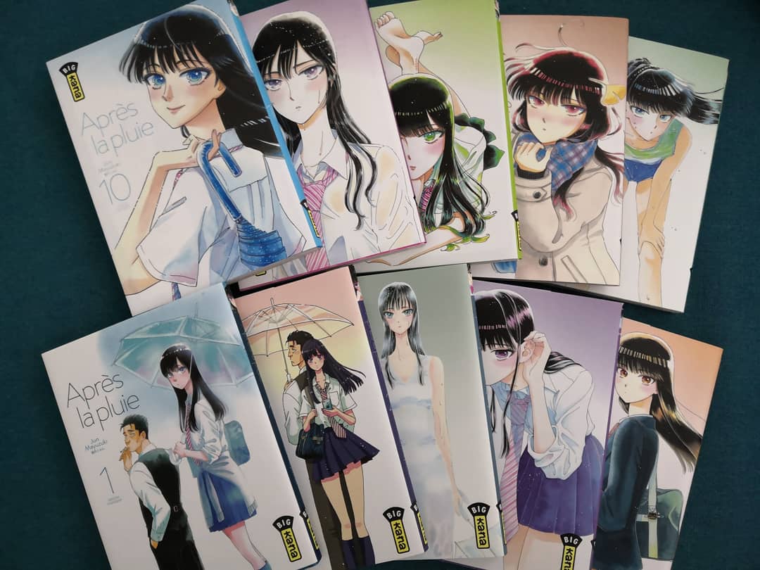 Geeky_Couple's tweet photo. Voici Après la pluie, un petit chef-d'œuvre fusionnant les genres sport, romance et tranche de vie. Le manga nous relate le quotidien d'Akira, 18 ans, amoureuse de son patron, Masami, âgé de 45 ans. On suit leurs vies, leurs soucis dans un cadre très calme, https://t.co/gzmFC4BkR1