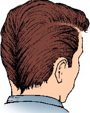 JulioCapoJr's tweet photo. New phrase I’m ashamed I hadn’t—or don’t think I had?—heard before: the “duck’s ass” hairstyle. Thanks to @Dr__Alix &amp; awesome presentation #AHA20 @CLGBTH, encouraging new methodological approach to blurriness between butch &amp; trans masculine presentation &amp; subjectivity. https://t.co/u3VCsEHdF9