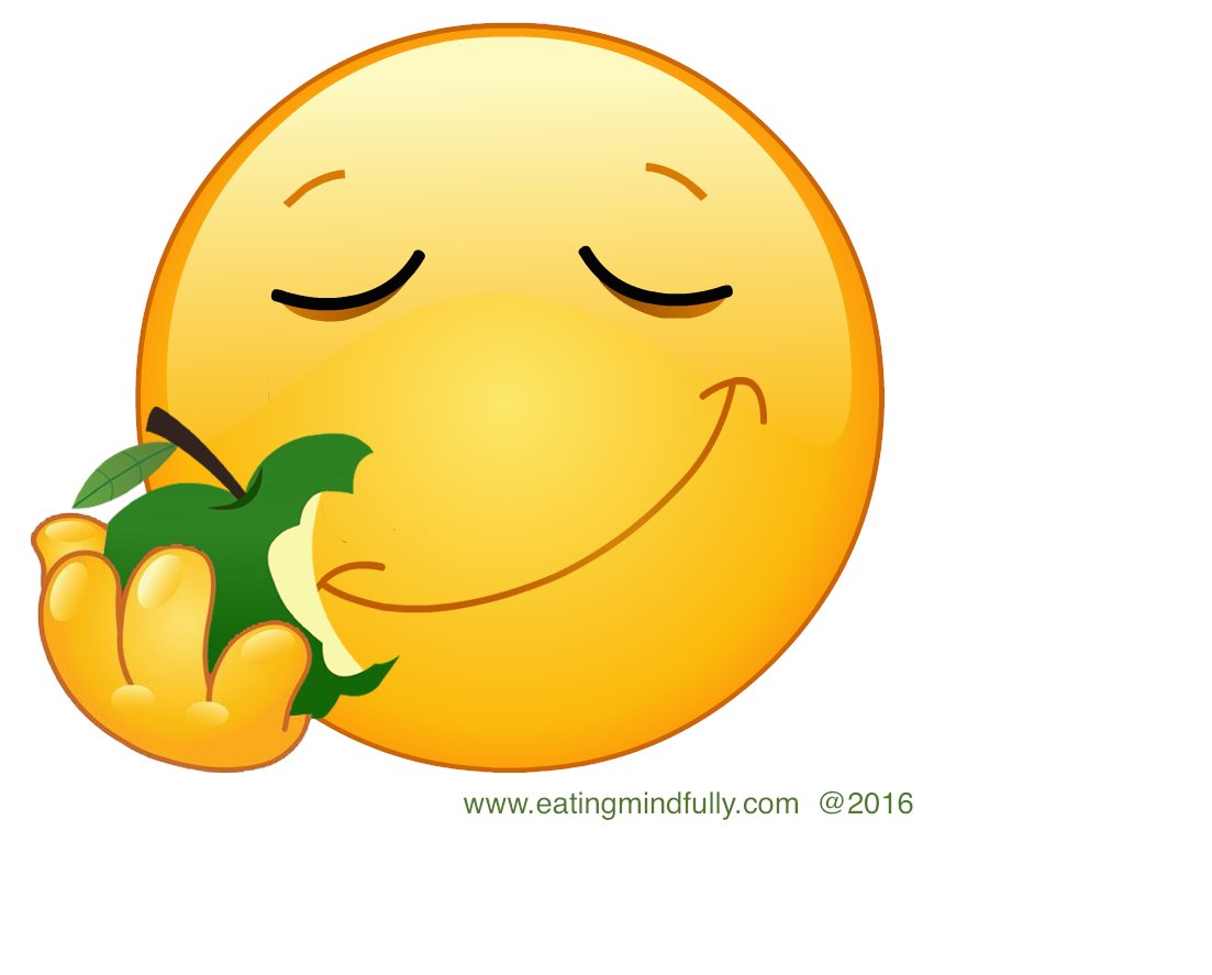 Are you eating mindfully today?  
#mindfuleating #intutitiveeating #emoji #mindful #savor #nondiet #mindfulness #enjoy