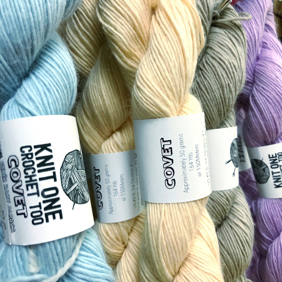 FilloryYarn's tweet photo. Come take a peek at the @knitonecrochettoo Trunk Show that is now being featured at Filloy Yarn through January 29.  Beautiful yarn and beautiful garments! We are carrying Batiste (50% merino, 30% linen, 20% silk), Batiste Handpainted, and Covet (100% Superbaby Alpaca) #yarnlove https://t.co/1HaVHvSx7e