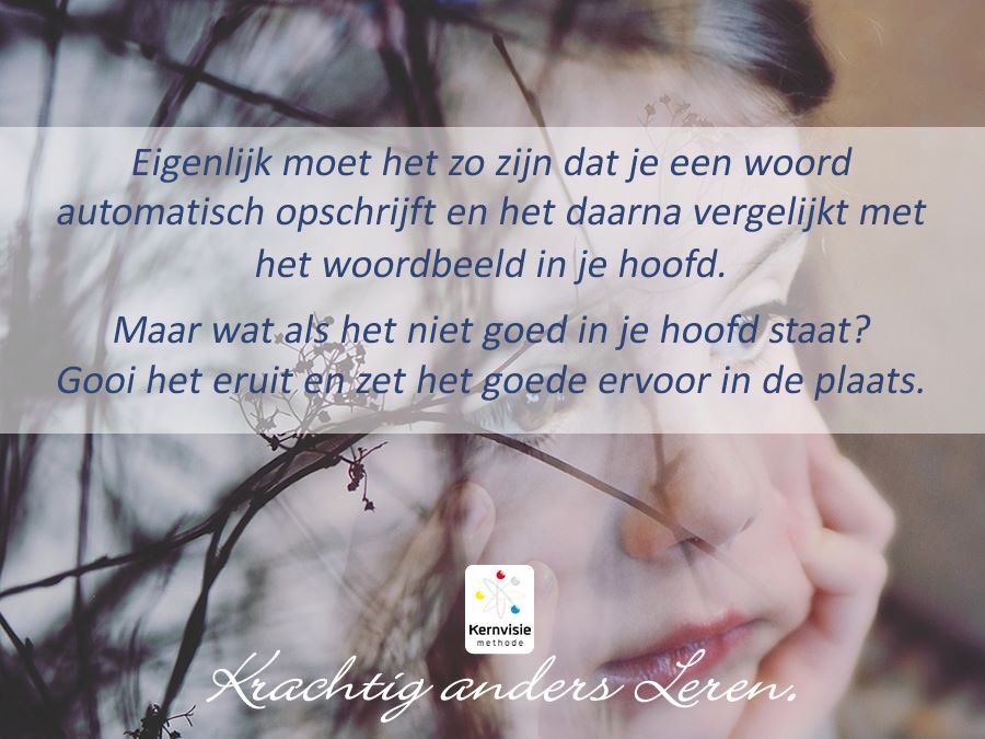 Kindiskeyser's tweet photo. Als een #woordbeeld verkeerd in het hoofd staat blijf je het verkeerd schrijven. Met de techniek van de #kernvisiemethode leren we de verkeerde woordbeelden uit het hoofd te verwijderen en het goede erin te zetten. Hoe? Neem vrijblijvend contact op https://t.co/P0sFLyhCO7 https://t.co/Fb9RRXAUru