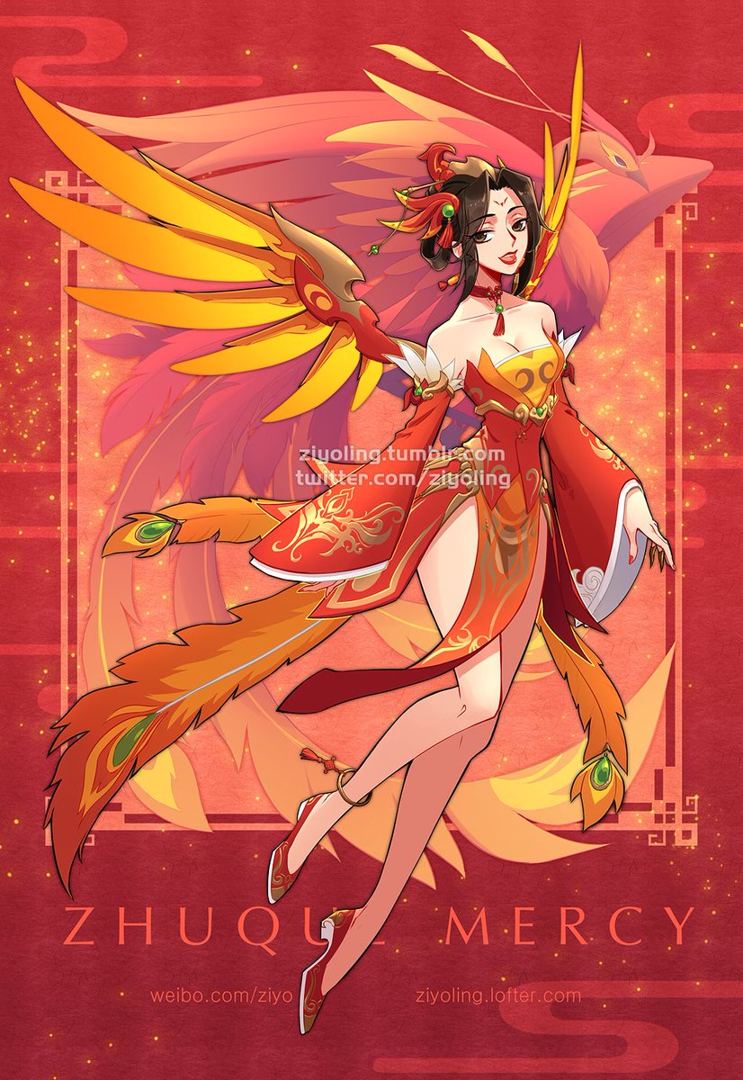 ziyoling's tweet photo. #Overwatch #pharmercy  happy new year! https://t.co/61kwcninAz