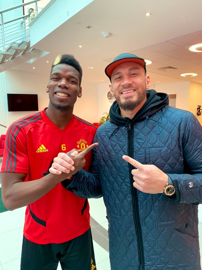 Utdreport On Twitter Photo Pogba And Rugby League Player Sonny Bill Williams At Carrington Today Mulive Sonnybwilliams