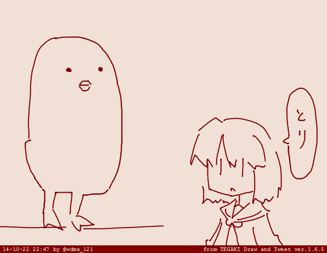 キャラが定まってない頃の最初期のとり 
