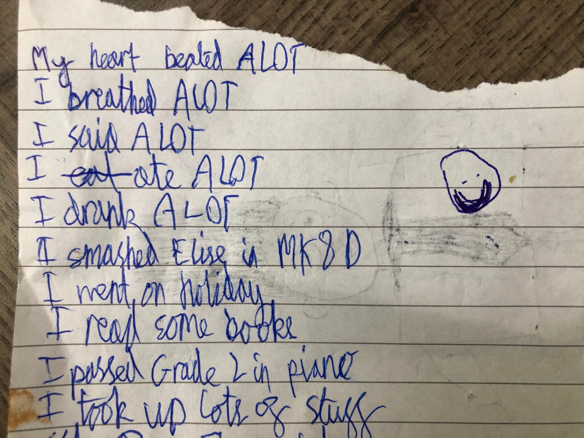 Asked my 9 year old son to review how he felt his 2019 went. #Goalssmashed ❤️