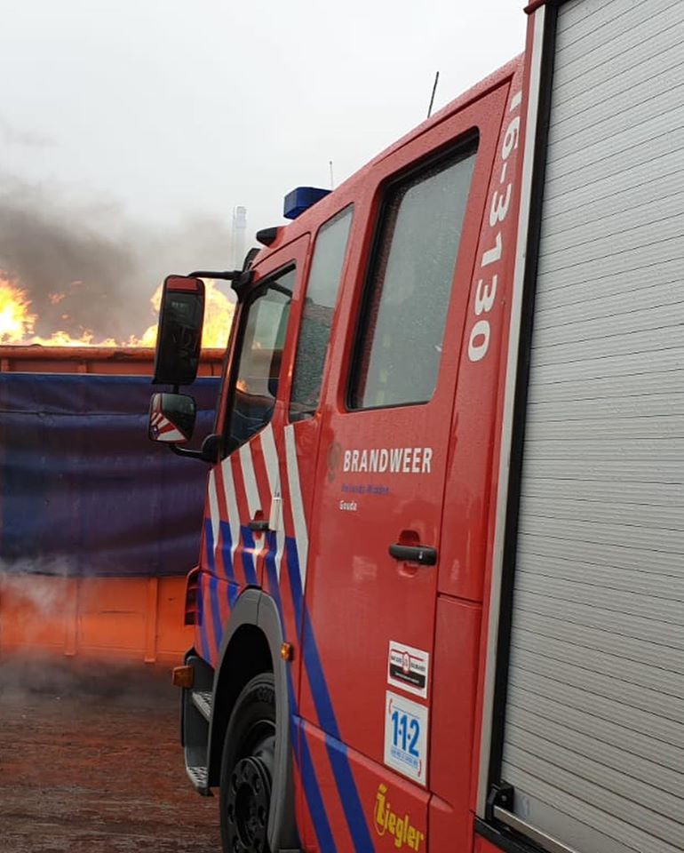 Melding brandweer Goudkade Gouda