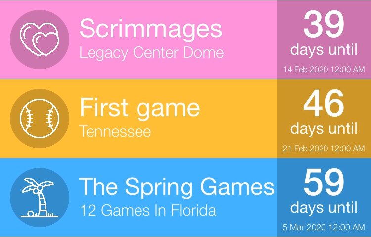 JCJets_Softball's tweet photo. The countdown begins! Whoβs ready? #JetBall2020 @THESpringGames https://t.co/zomiseTVAO
