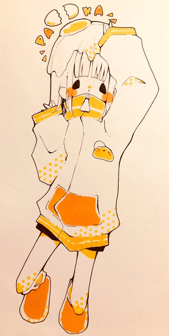 「bangs orange theme」 illustration images(Popular)