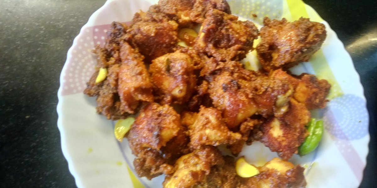 wordsandnotion's tweet photo. The chick says, I'm landing on your plate ๐
#Chicken65
#NoAddedColours https://t.co/892mn4m8Is