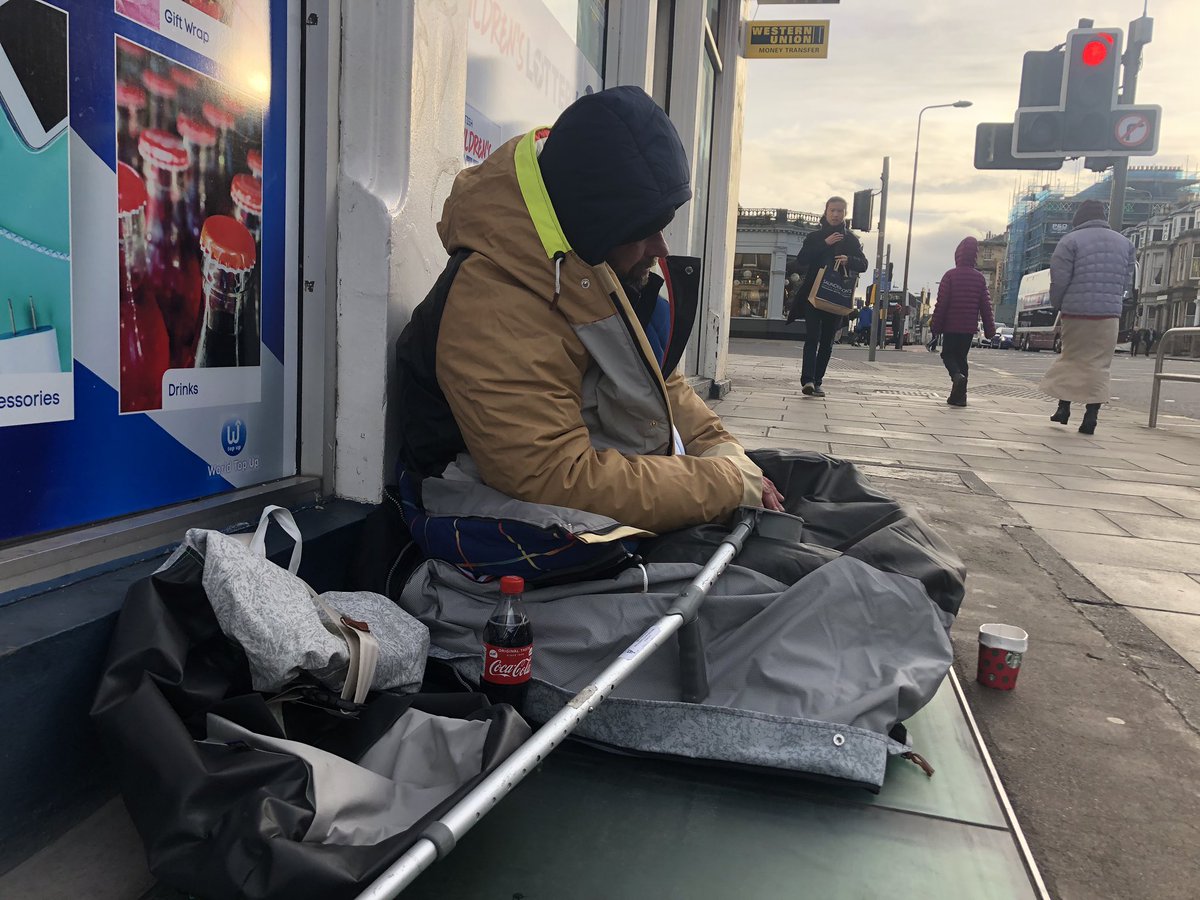 Giving warmth in Edinburgh today