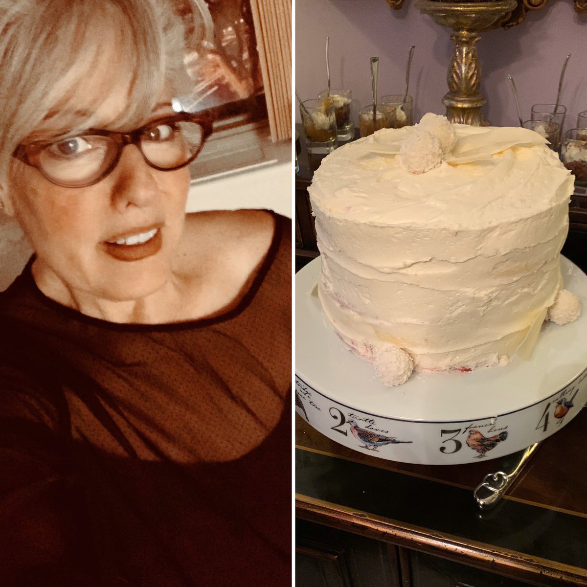MarilynRussell's tweet photo. Thank you @PatNogar for a lovely 12 Days of Christmas party and for this little slice of homemade heaven! Great way to bring in the #NewYear #cske #cakelife #RedVelvet #sweetcakes #delicious #smiles https://t.co/aT2cY65My8