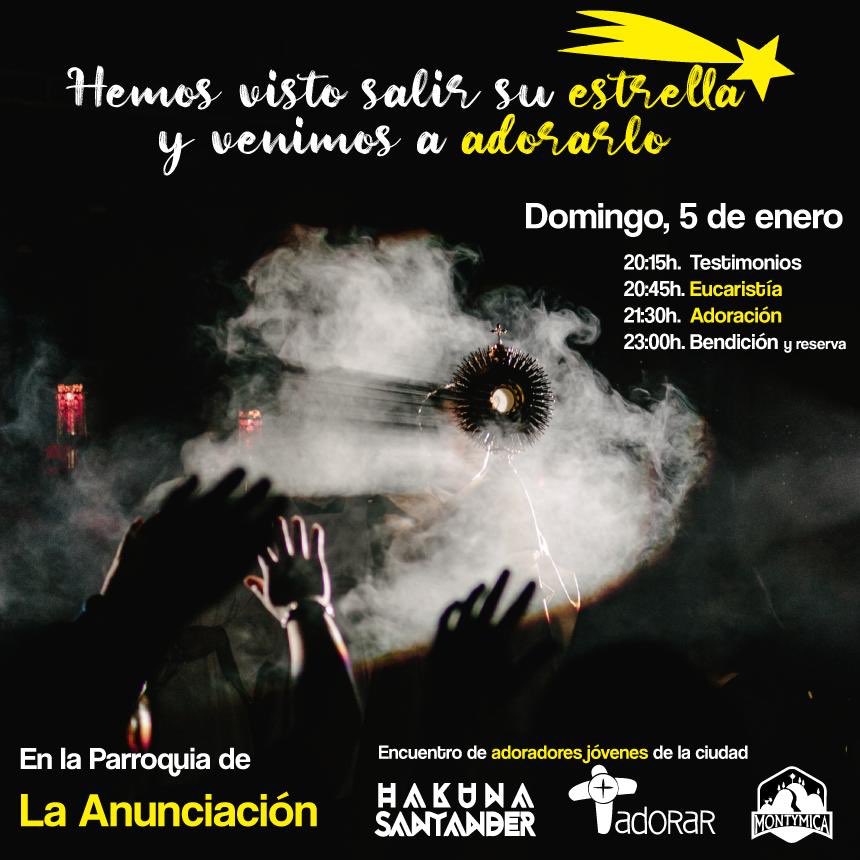 Un año más, como los magos, seguimos la estrella y los jóvenes cofrades vamos a ADORAR esta tarde-noche al Señor. ¿Vendrás a pasar un rato en su presencia? Testimonios, Eucaristía, oración... busca el ratito que mejor te venga y pásate! <a href="/preparadorar/">Adorar</a>