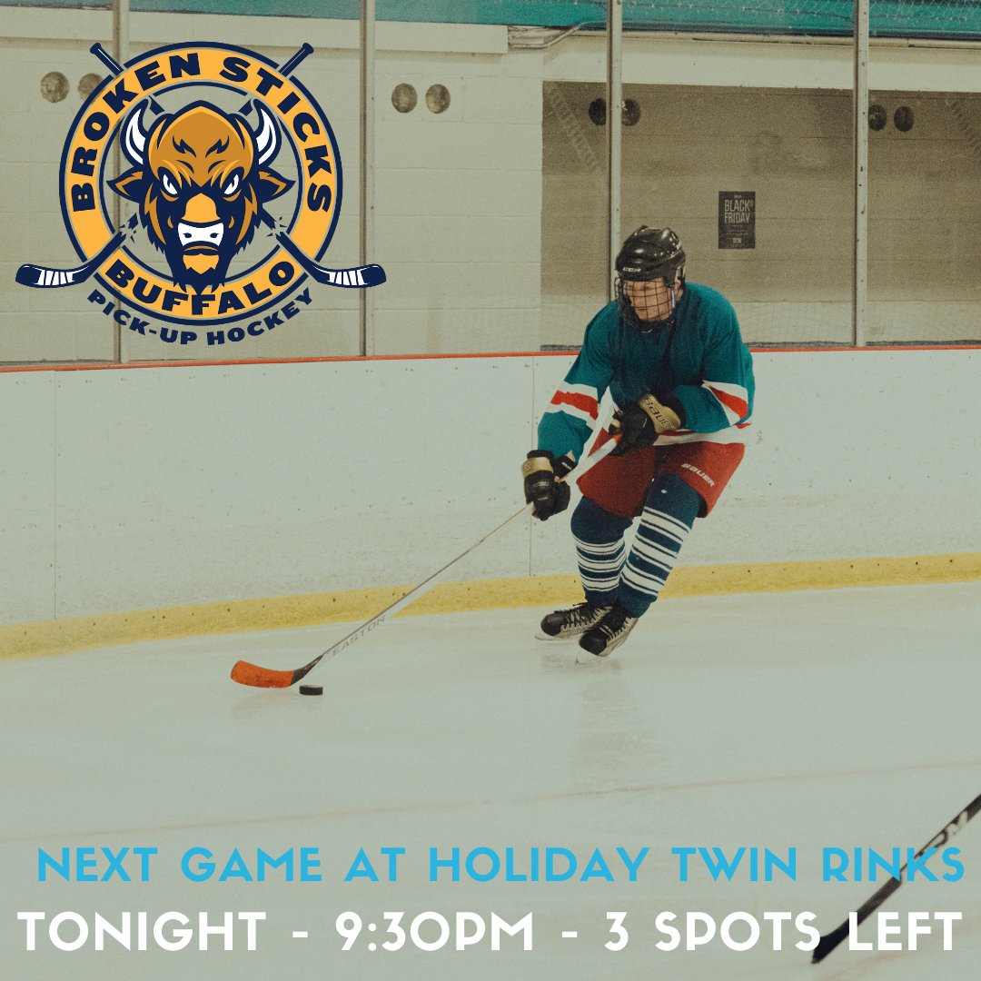 Broken_Sticks's tweet photo. Last couple spots are up on the site for tonight’s skate

📷 Michael Silvestri

Sign up here:
https://t.co/rvip4uKmjh

#brokenstickshockey #buffalohockey #stepoutbuffalo #onebuffalo #buffalosports #letsgobuffalo #thingstodobuffalo #buffalove #risebuffalo #iloveny #explorebuffalo https://t.co/kbKbfbHlFf