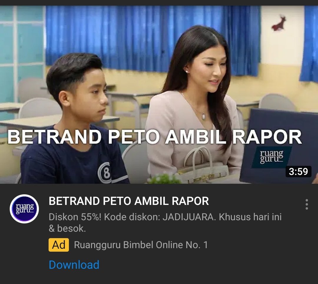 Ruangguru iklannya beginian.
🤣🤣🤣