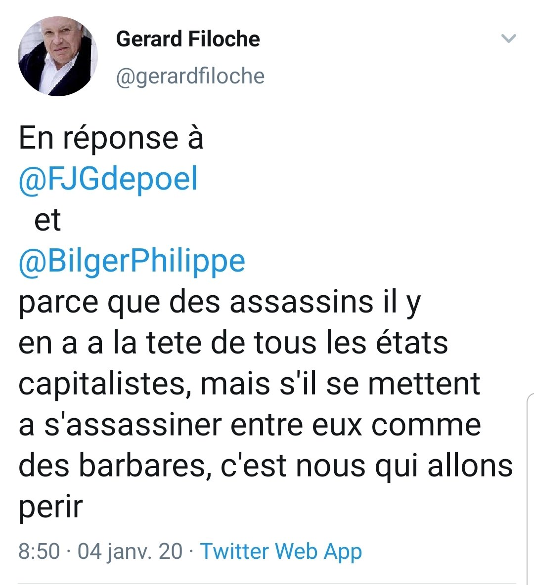 Après L'Archipel du Goulag, je viens de finir Le Pavillon des Cancéreux (⚒⚒⚒).
Kostoglotov, ancien déporté, partage la chambrée avec Roussanov, du NKVD, et Chouloubine, gardien de goulag.
Ensuite je lit ceci où Gégé écrit que ce sont les capitalistes les assassins. Magique.