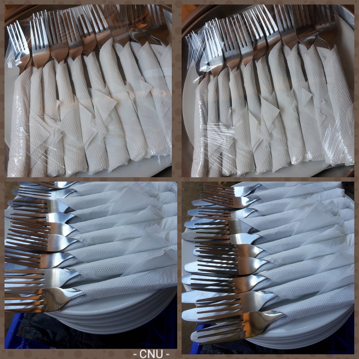 ChefNetwork2's tweet image. How to Wrap Cutlery @ CNU⚡⚡

#PrepForThatGoodDinner🍗😋
BOOK A CHEF NOW!