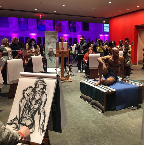ClevelandArt's tweet photo. It's the last day of the "Michelangelo: #MindoftheMaster" Drawing Lounge! While the exhibition is already sold out, today's free studio features figure drawing. The studio runs 11am-3pm. Note: the studio is separate from the exhibition &amp; does not include exhibition admission. https://t.co/UYdKhlJR0j
