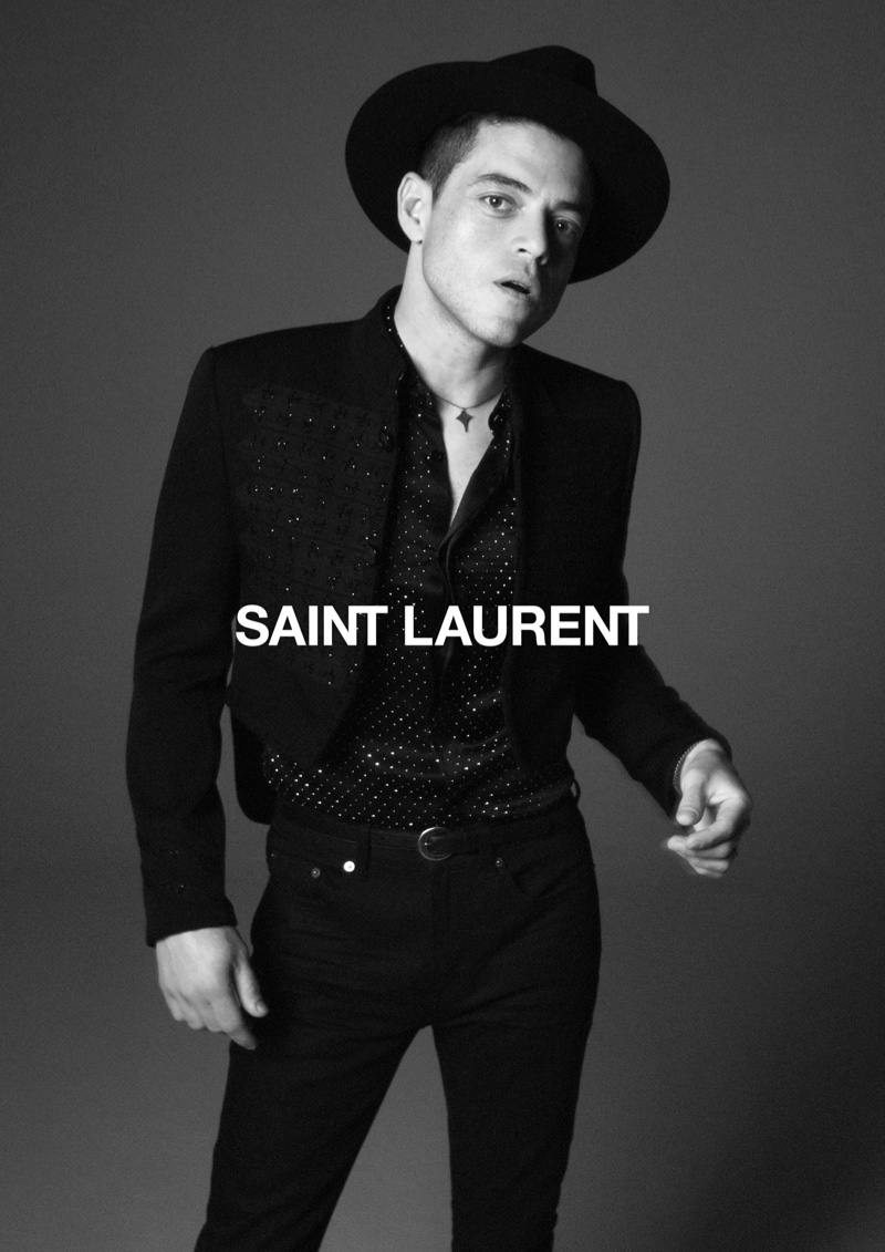 thefashionisto's tweet photo. #RamiMalek Fronts #SaintLaurent Spring '20 Campaign #SS20 @YSL @RamiMalekOnline https://t.co/z4qyHT3VI7 https://t.co/zF98hYwjal