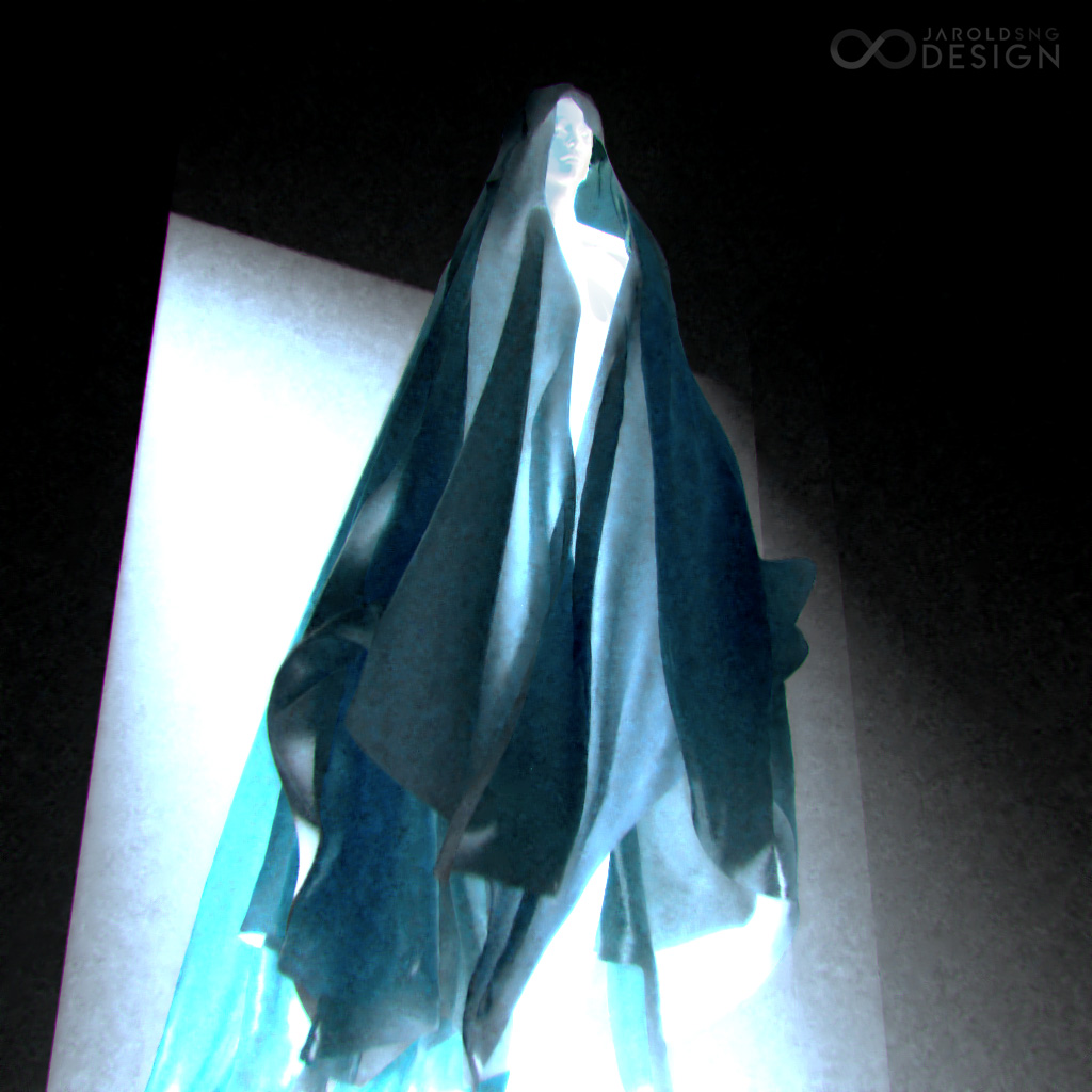 JaroldSng's tweet photo. experimenting with Marvelous designer and blender. ghostly spirit concept #blender #conceptart https://t.co/Hb2lHPEA9h