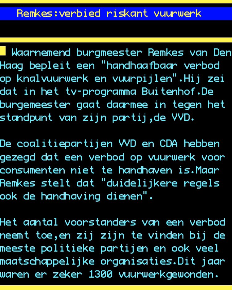Kabinet, luister naar burgemeesters Den Haag, Utrecht, Nijmegen ea. Ga voor een veiliger jaarwisseling! En dus een verbod op gevaarlijk vuurwerk (vuurpijlen en knalvuurwerk). In lijn met de Onderzoeksraad Voor Veiligheid en de politie en met steun van D66, CU en vele anderen...