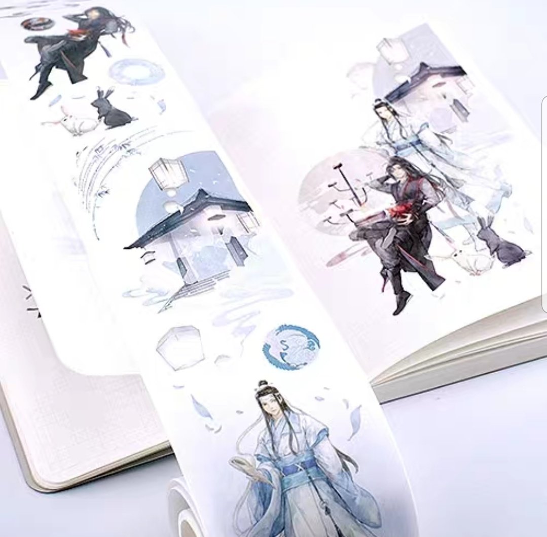 MDZS x KAZE A new series of washi tapes with two different types  THERE'S SHIJIE I SEE SHIJIE  #KAZE  #魔道祖师  #清欢卷  #MDZS  #washitape https://m.tb.cn/h.Vaysb87?sm=12a7bb