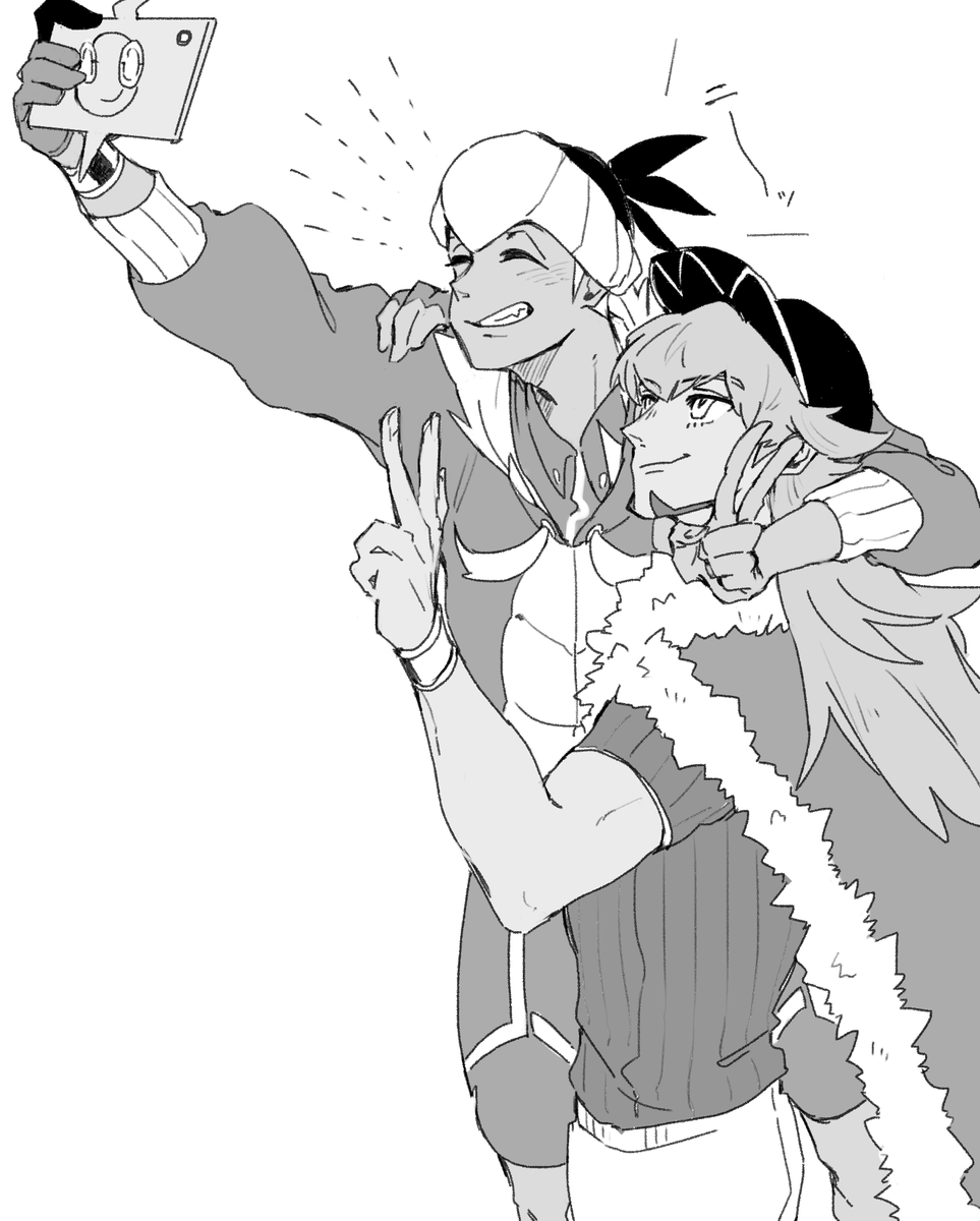 微笑ましいダンデとキバナ…好き… 