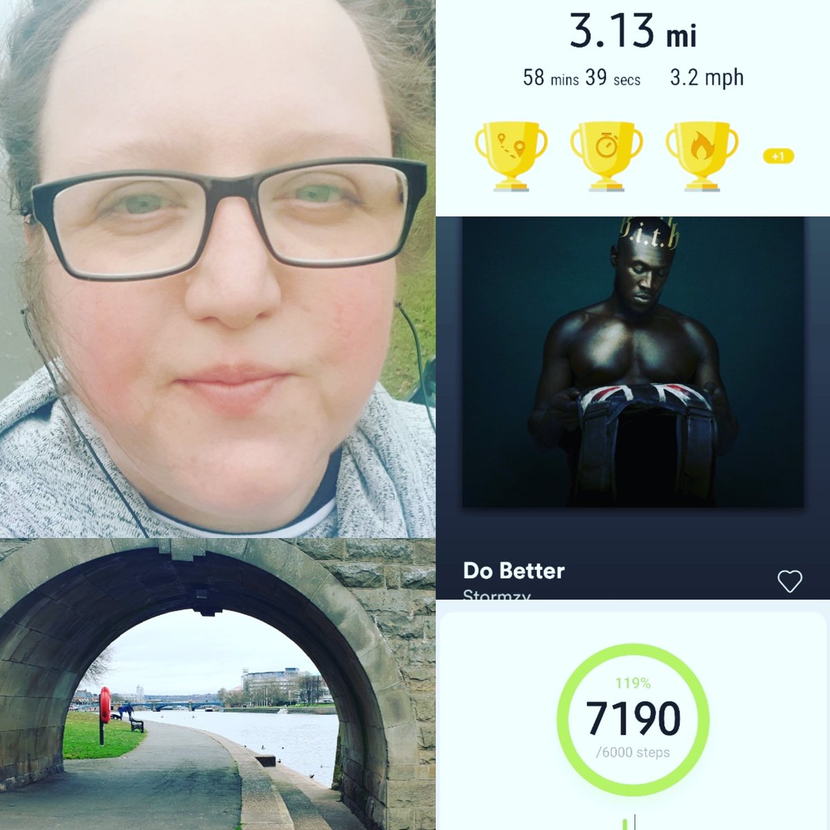 DJ_2377's tweet photo. Self care Sunday
Starting point 
Stormzy
Suspension bridge 
Steps counted 
Success 👍🏻

Prepping for my first ever parkrun next week. 
#sundayvibes #selfcaresunday #steps #stormzy #success #personalgoals #gottastartsomewhere #parkrunprep #5k #allnewtome https://t.co/k5kdqgRYUY