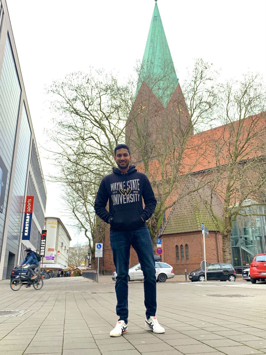 waynestate's tweet photo. Once Warrior always a Warrior - representing WSU in Germany.
#PhotoOfTheDay πΈ: Shamanth Kumar
Share your pics and videos at https://t.co/lApfHvYByM.
#WayneState #Germany #WayneStateAlum https://t.co/LUtndm4ea9