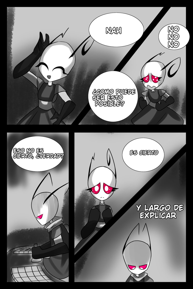 Sio1demon's tweet photo. Hybrid Capítulo 5!!!
dije que lo tomaría relajado y no me mataría por acabarlo 
y me quedé hasta las 12 ._.
(1/4)
#HybridIzAU #InvaderZim #InvaderTenn #Zadr #IZcomic https://t.co/ttNuW9wcZa