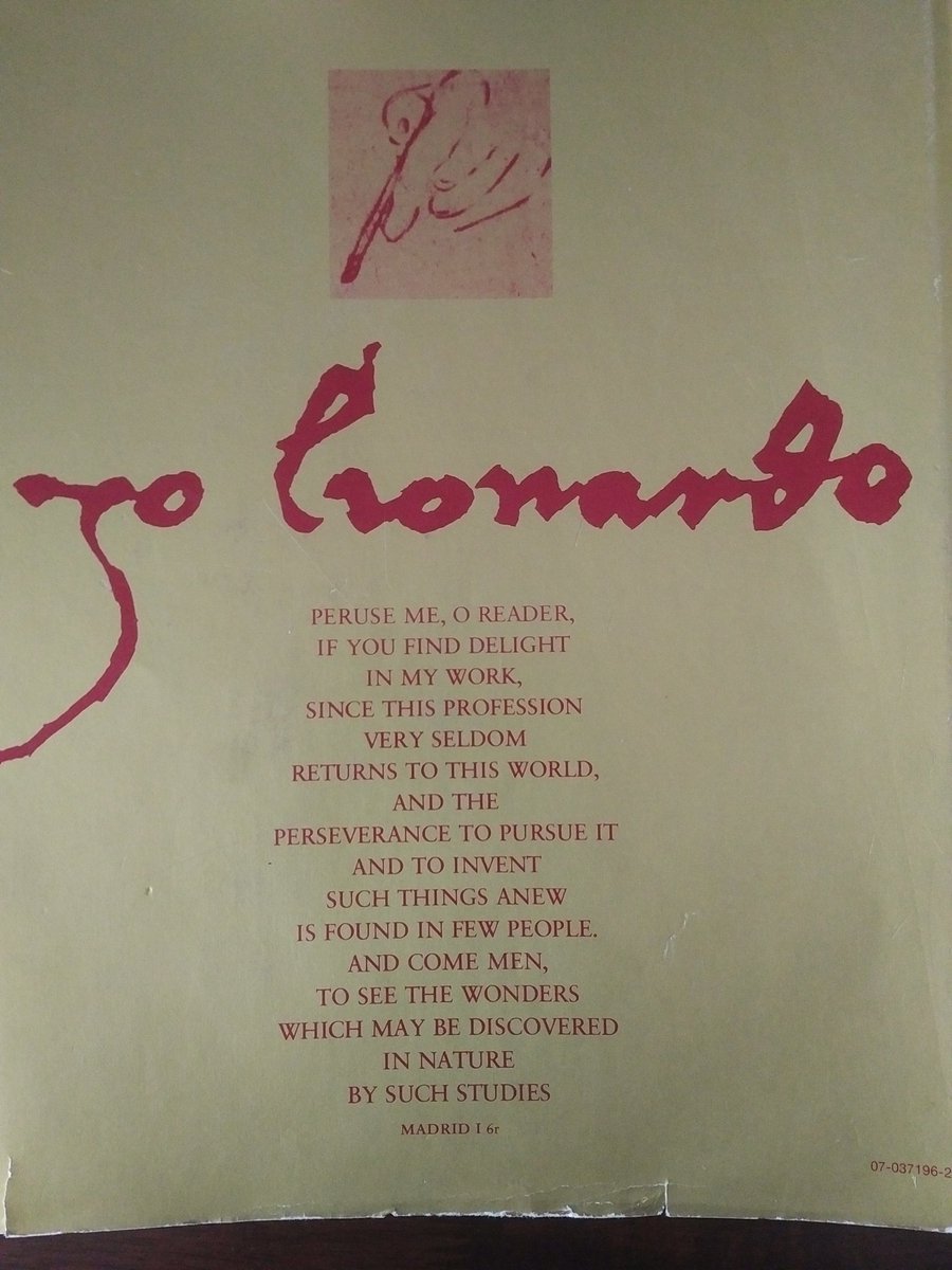 Oh if Leonardo lived today! Imagine the fuel for his imagination ! #Maker #doit back cover of The unknown Leonardo