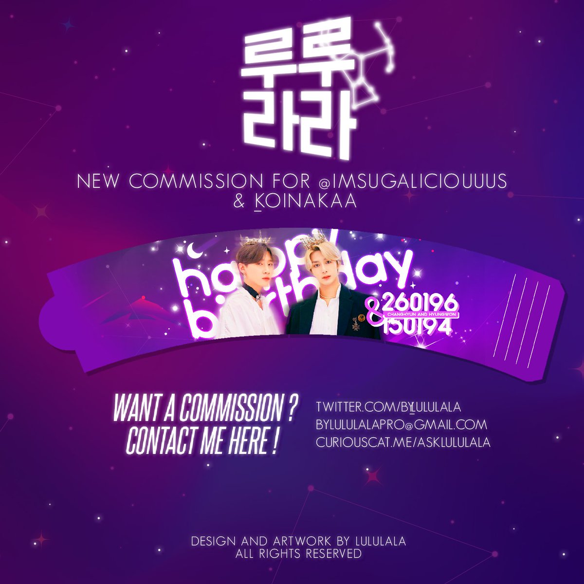 RT plz) NEW COMMISSION WITH @OfficialMonstaX ! 💜 ✨ CUP SLEEVE DESIGN — COMMANDE POUR LE PROJET DE @imsugaliciouuus & @_koinakaa 🌕 PLEASE DON'T REPOST OR EDIT / S'IL VOUS PLAIT NE PAS REPOSTER OU EDITER 🌕